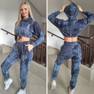 NEBBIA - Batikolt melegítő nadrág Re-fresh 590 (blue)