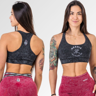 NEBBIA - Washed sportmelltartó közepes támasztékkal GOLDEN AGE 778 (black)