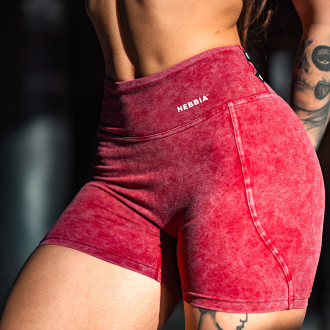 NEBBIA - Washed pamut short magas derékkal HERITAGE 780 (red)