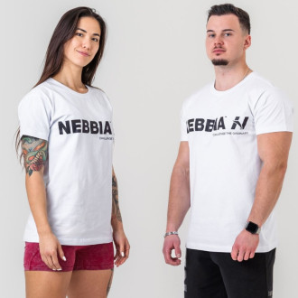 NEBBIA - Unisex póló Gym Essentials 380 (white)
