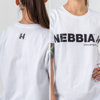 NEBBIA - Unisex póló Gym Essentials 380 (white)