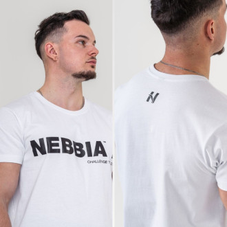 NEBBIA - Unisex póló Gym Essentials 380 (white)