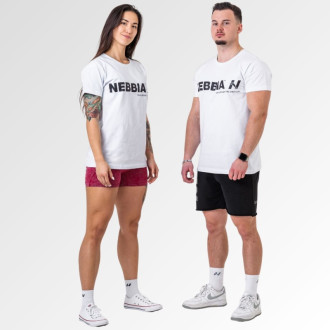 NEBBIA - Unisex póló Gym Essentials 380 (white)