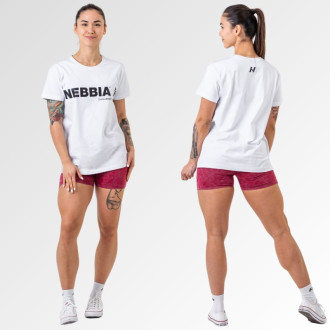 NEBBIA - Unisex póló Gym Essentials 380 (white)