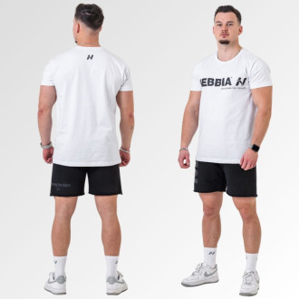 NEBBIA - Unisex póló Gym Essentials 380 (white)