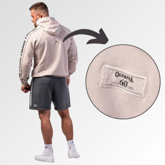 NEBBIA - Unisex washed kapucnis felső HERITAGE 793 (light grey)
