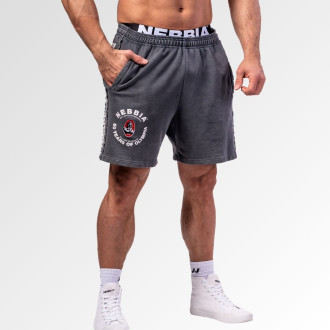 NEBBIA - Washed melegítő short LEGEND 786 (black)