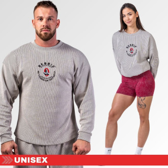NEBBIA - Unisex oversized felső SIGNATURE 797 (light grey)