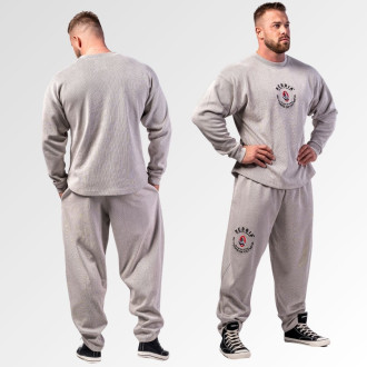 NEBBIA - Unisex oversized felső SIGNATURE 797 (light grey)