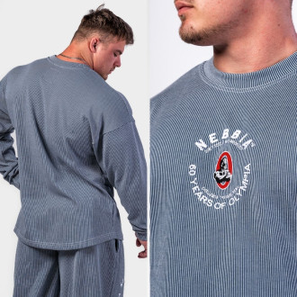 NEBBIA - Unisex oversized felső SIGNATURE 797 (blue)