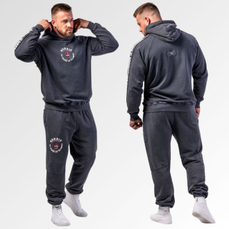 NEBBIA - Washed zsebes melegítőnadrág LEGEND 795 (black)