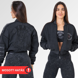 NEBBIA - Limitált kifordítható női bomber Mr.Olympia 784 (black)