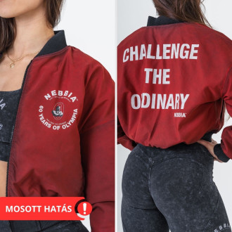 NEBBIA - Limitált kifordítható női bomber Mr.Olympia 784 (black)