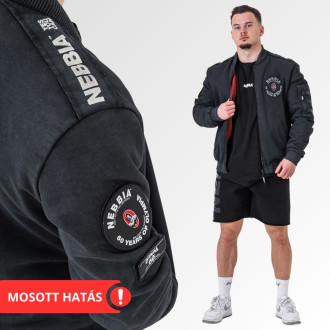NEBBIA - Kifordítható férfi bomber Mr.Olympia 794 (black)