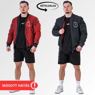 NEBBIA - Kifordítható férfi bomber Mr.Olympia 794 (black)