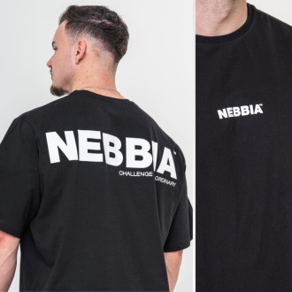NEBBIA - Unisex oversized póló Gym Essentials 381 (black)