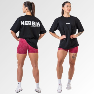 NEBBIA - Unisex oversized póló Gym Essentials 381 (black)