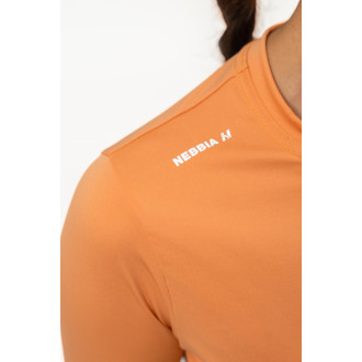 NEBBIA - Hosszú ujjú crop top ELEVATED 468 (orange)