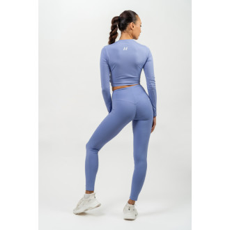 NEBBIA - Hosszú ujjú crop top ELEVATED 468 (light purple)