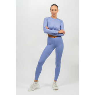 NEBBIA - Hosszú ujjú crop top ELEVATED 468 (light purple)