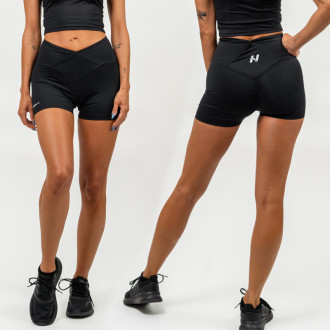 NEBBIA - Magas derekú rövidnadrág AGILE 475 (black)