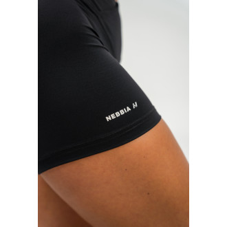NEBBIA - Magas derekú rövidnadrág AGILE 475 (black)