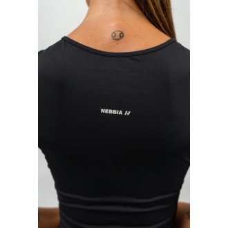 NEBBIA - Crop top CONFIDENCE 476 (black)