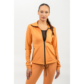 NEBBIA - Női fényes sportos felső SLEEK 481 (orange)