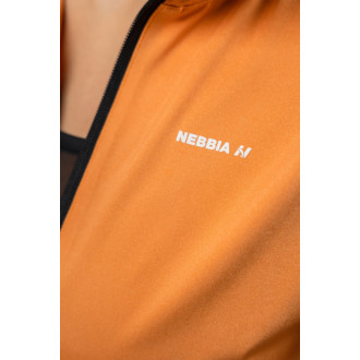 NEBBIA - Női fényes sportos felső SLEEK 481 (orange)