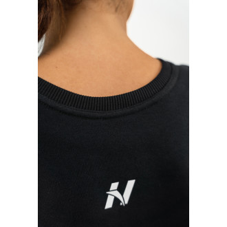 NEBBIA - Crop pulóver GYM SPIRIT 483 (black)