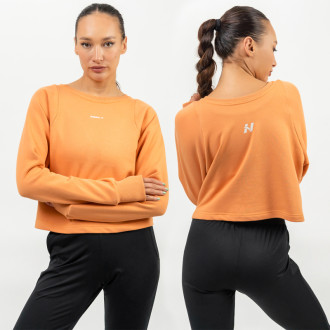NEBBIA - Crop pulóver GYM SPIRIT 483 (orange)