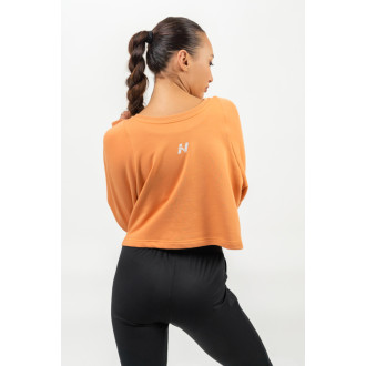 NEBBIA - Crop pulóver GYM SPIRIT 483 (orange)