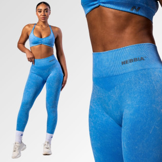 NEBBIA - Varrásmentes magas derekú leggings MAXIMUM PUSH-UP 302 (blue)