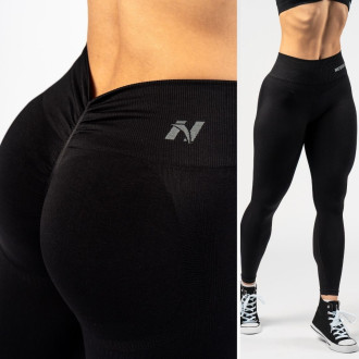 NEBBIA - Varrásmentes magas derekú leggings MAXIMUM PUSH-UP 302 (black)
