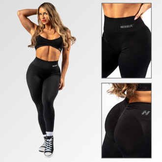 NEBBIA - Varrás nélküli magas derekú push-up leggings TOTALLY SEAMLESS 303 (black)