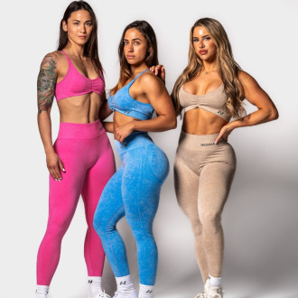 NEBBIA - Varrás nélküli magas derekú push-up leggings TOTALLY SEAMLESS 303 (blue)