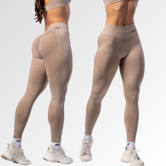 NEBBIA - Varrás nélküli magas derekú push-up leggings TOTALLY SEAMLESS 303 (cream)