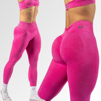 NEBBIA - Varrás nélküli magas derekú push-up leggings TOTALLY SEAMLESS 303 (pink)