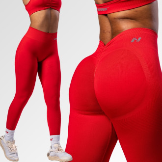 NEBBIA - Varrás nélküli magas derekú push-up leggings TOTALLY SEAMLESS 303 (red)