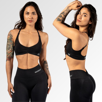 NEBBIA - Sportmelltartó közepes tartással TOTALLY SEAMLESS 305 (black)