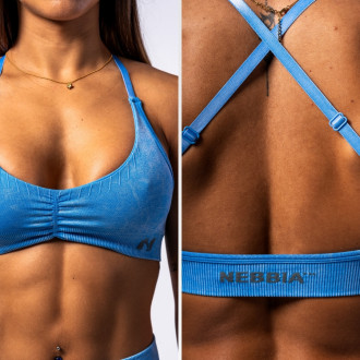 NEBBIA - Sportmelltartó közepes tartással TOTALLY SEAMLESS 305 (blue)