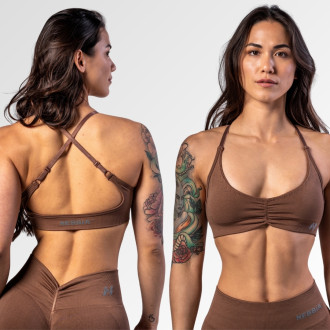 NEBBIA - Sportmelltartó közepes tartással TOTALLY SEAMLESS 305 (brown)