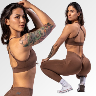 NEBBIA - Sportmelltartó közepes tartással TOTALLY SEAMLESS 305 (brown)