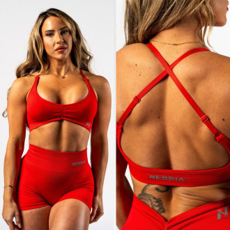 NEBBIA - Sportmelltartó közepes tartással TOTALLY SEAMLESS 305 (red)