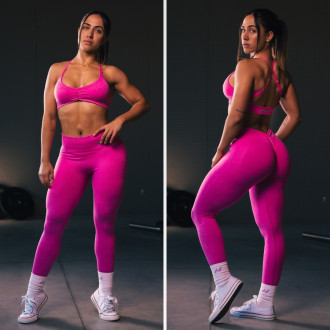 NEBBIA - Sportmelltartó közepes tartással TOTALLY SEAMLESS 305 (pink)