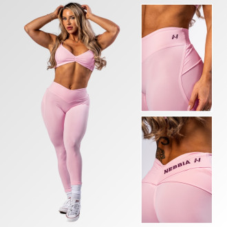 NEBBIA - Alakformáló leggings V-shaped derékkal STRONG BEAUTY 425 (pink)