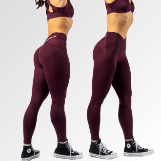NEBBIA - Alakformáló leggings V-shaped derékkal STRONG BEAUTY 425 (dark red)