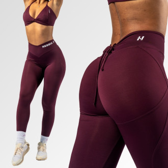 NEBBIA - Alakformáló megkötős leggings OWN YOUR POWER 426 (dark red)