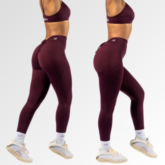 NEBBIA - Alakformáló megkötős leggings OWN YOUR POWER 426 (dark red)