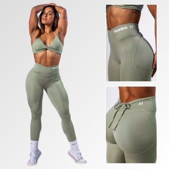 NEBBIA - Alakformáló megkötős leggings OWN YOUR POWER 426 (light green)